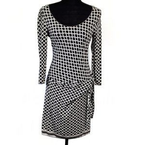 Max Studio Dress Long Sleeve Scoop Neck Size XS